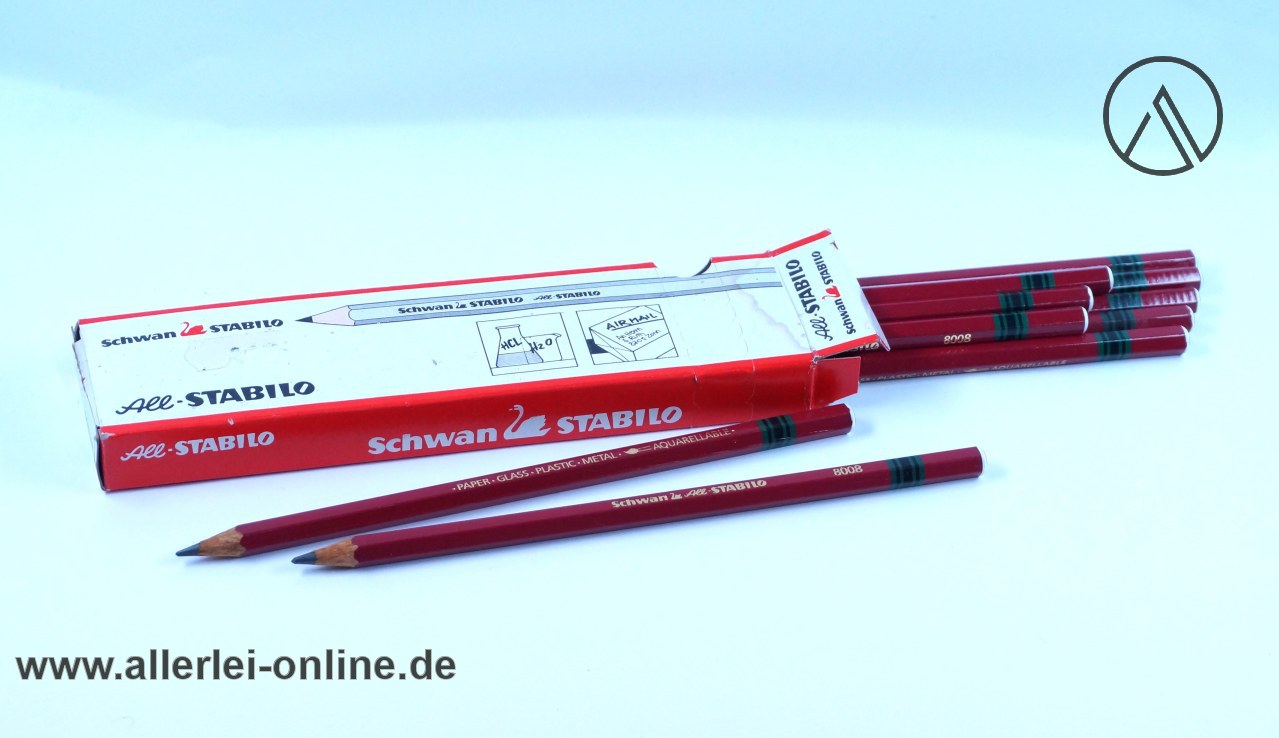 Schwan Stabilo 8008 Bleistift | 11 Stück All-Stabilo Graphit Bleistifte | unbenutzt mit OVP Schwan Stabilo 8008 Bleistift | 11 Stück All-Stabilo Graphit Bleistifte | unbenutzt mit OVP