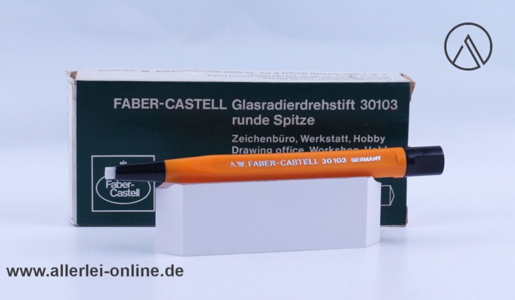Faber-Castell 30103 Drehstift | Vintage A.W. Faber Castell Glasradierer ,orange