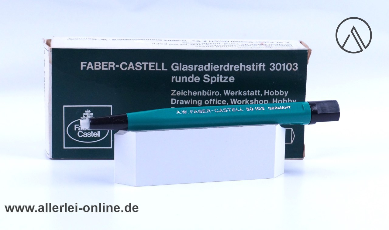 Faber-Castell 30103 Drehstift | Vintage A.W. Faber Castell Glasradierer ,grün Faber-Castell 30103 Drehstift | Vintage A.W. Faber Castell Glasradierer ,grün