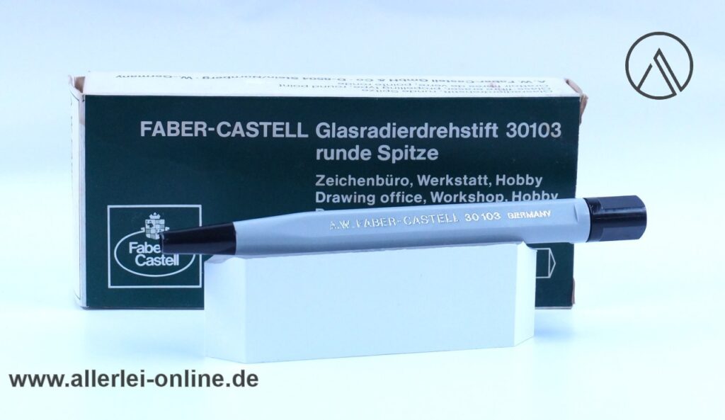 Faber-Castell 30103 Drehstift | Vintage A.W. Faber Castell Glasradierer ,grau