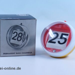 Space Age Ball Kalender | Click A Date Calendar | ewiger Kalender | Endlos Kalender mit OVP