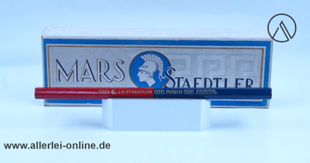 MARS Staedtler 2902 Rot/Blau Kopierstift - Buntstift | Vintage MARS J.S. Staedtler DUO Feinster Farbstift | unbenutzt