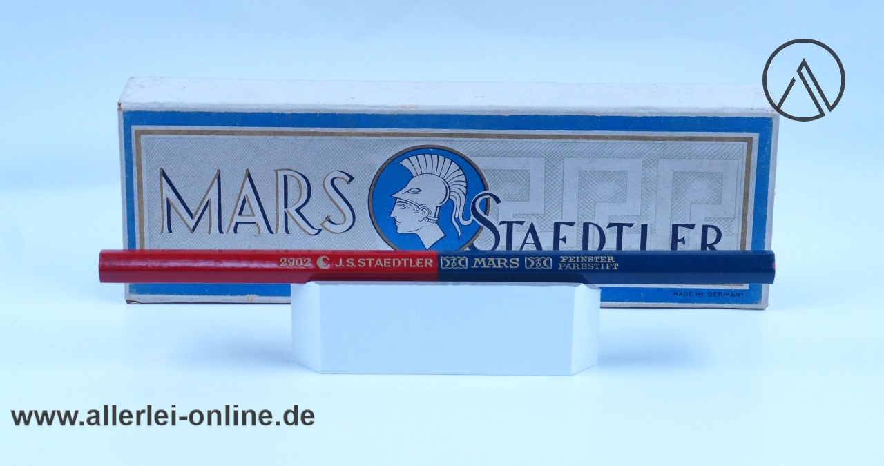 MARS Staedtler 2902 Rot/Blau Kopierstift - Buntstift | Vintage MARS J.S. Staedtler DUO Feinster Farbstift | unbenutzt MARS Staedtler 2902 Rot/Blau Kopierstift - Buntstift | Vintage MARS J.S. Staedtler DUO Feinster Farbstift | unbenutzt
