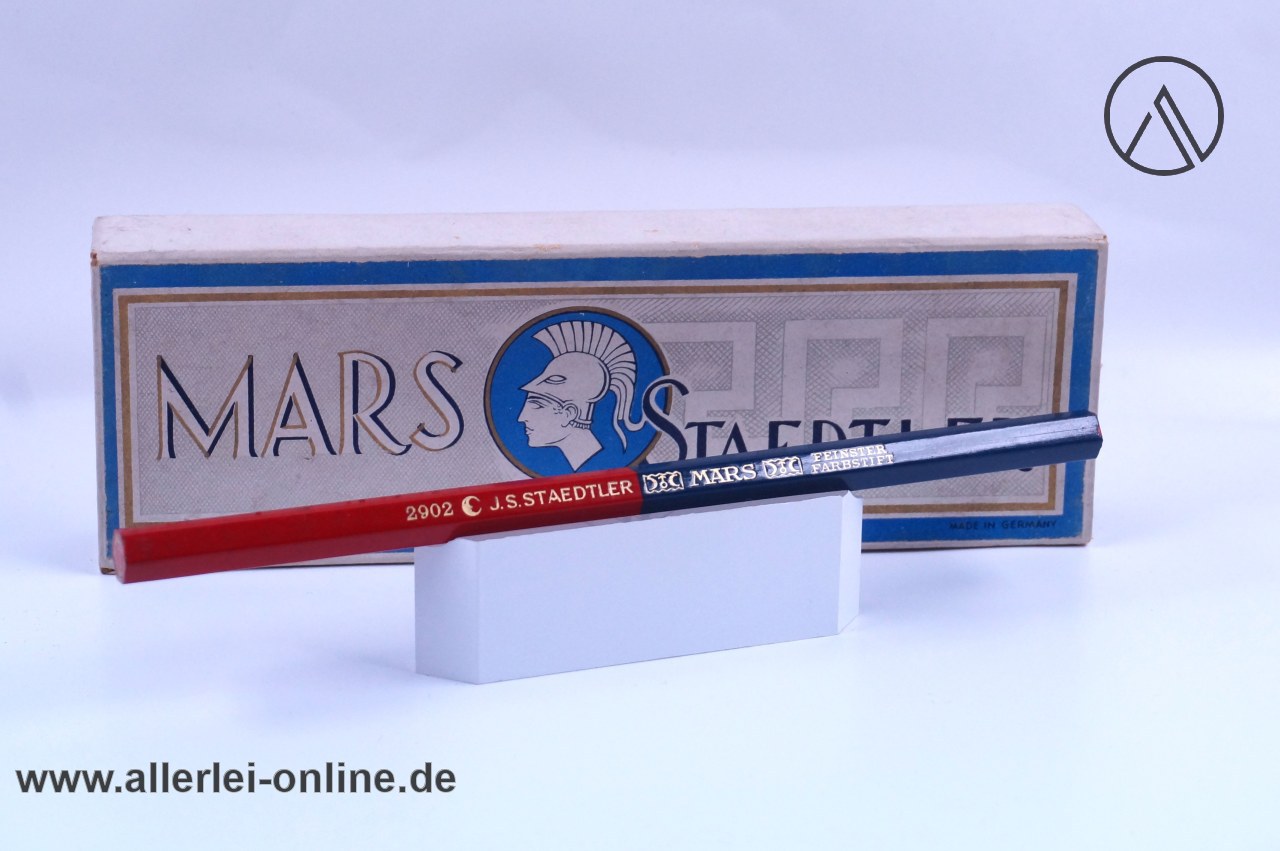 MARS Staedtler 2902 Rot/Blau Kopierstift - Korrekturstift Buntstift | Vintage MARS J.S. Staedtler DUO Feinster Farbstift | unbenutzt MARS Staedtler 2902 Rot/Blau Kopierstift - Korrekturstift Buntstift | Vintage MARS J.S. Staedtler DUO Feinster Farbstift | unbenutzt