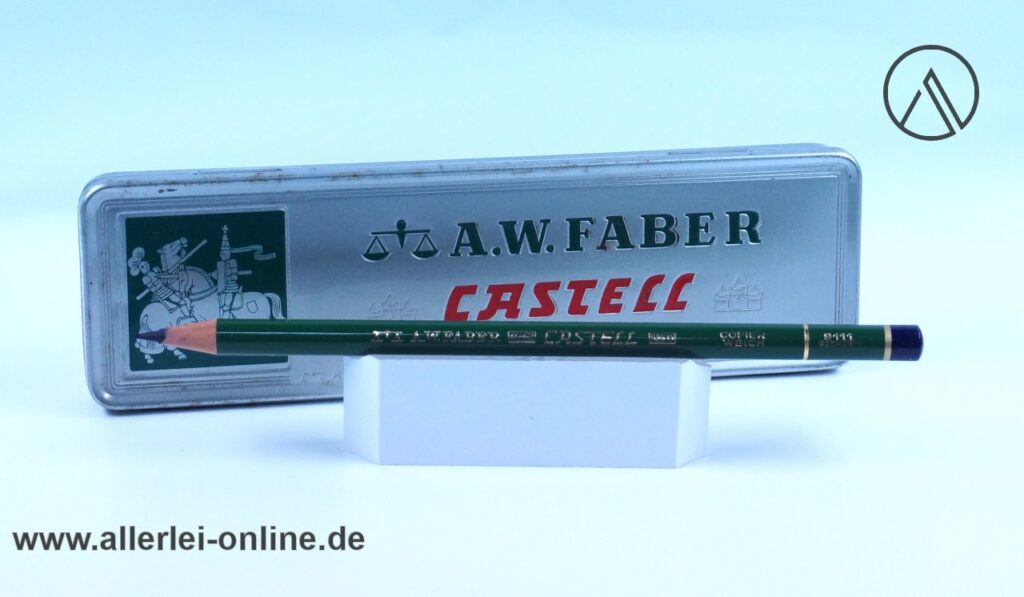 Faber-Castell 9111 Copier Weich ,blau-violett | 11 Stück Tintenstift - Kopierstifte unbenutzt mit Blechdose