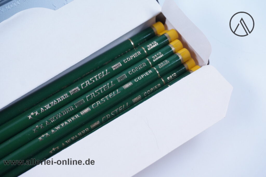 Faber-Castell 9612 Copier ,gelb | 9 Stück A.W. Faber Castell Farb-Kopierstifte unbenutzt mit Blechdose