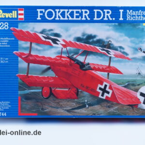 Revell 1:28 Modellbausatz | FOKKER DR.1 | Manfred von Richthofen | 04744 Niveau 3 Bausatz