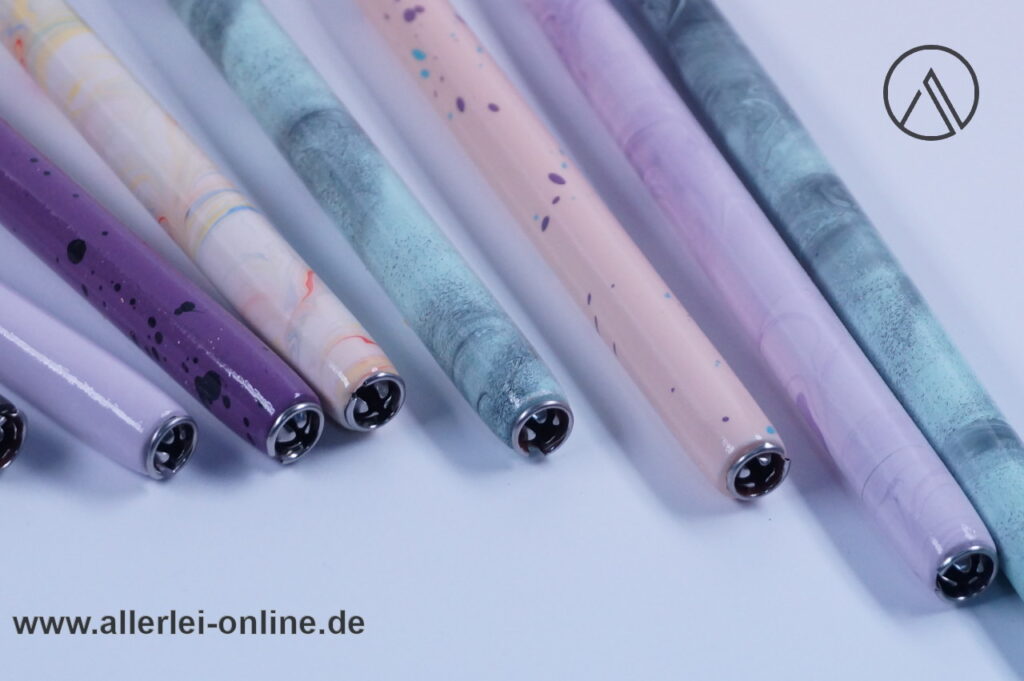 Brause & Co. Iserlohn | 8 Stück Nr: 1618 Federhalter ,marmoriert