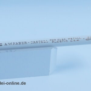 Vintage Faber-Castell 2251 | 3 Stück A.W. Faber Castell Glasfaserschreiber-Farbstifte ,weiß | NEU-unbenutzt