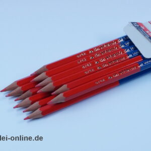 Schwan-Stabilo 8742 Rot/Blau Buntstift | 12 Stück Vintage DUO Korrektur-Farbstifte | unbenutzt mit OVP