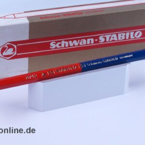 Schwan-Stabilo 8742 Rot/Blau Buntstift | 12 Stück Vintage DUO Farbstifte | unbenutzt mit OVP