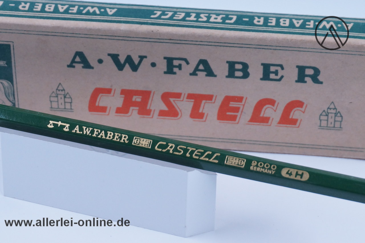 Faber Castell 9000 4H Bleistift | 10 Stück Vintage Bleistifte mit Originalverpackung Faber Castell 9000 4H Bleistift | 10 Stück Vintage Bleistifte mit Originalverpackung