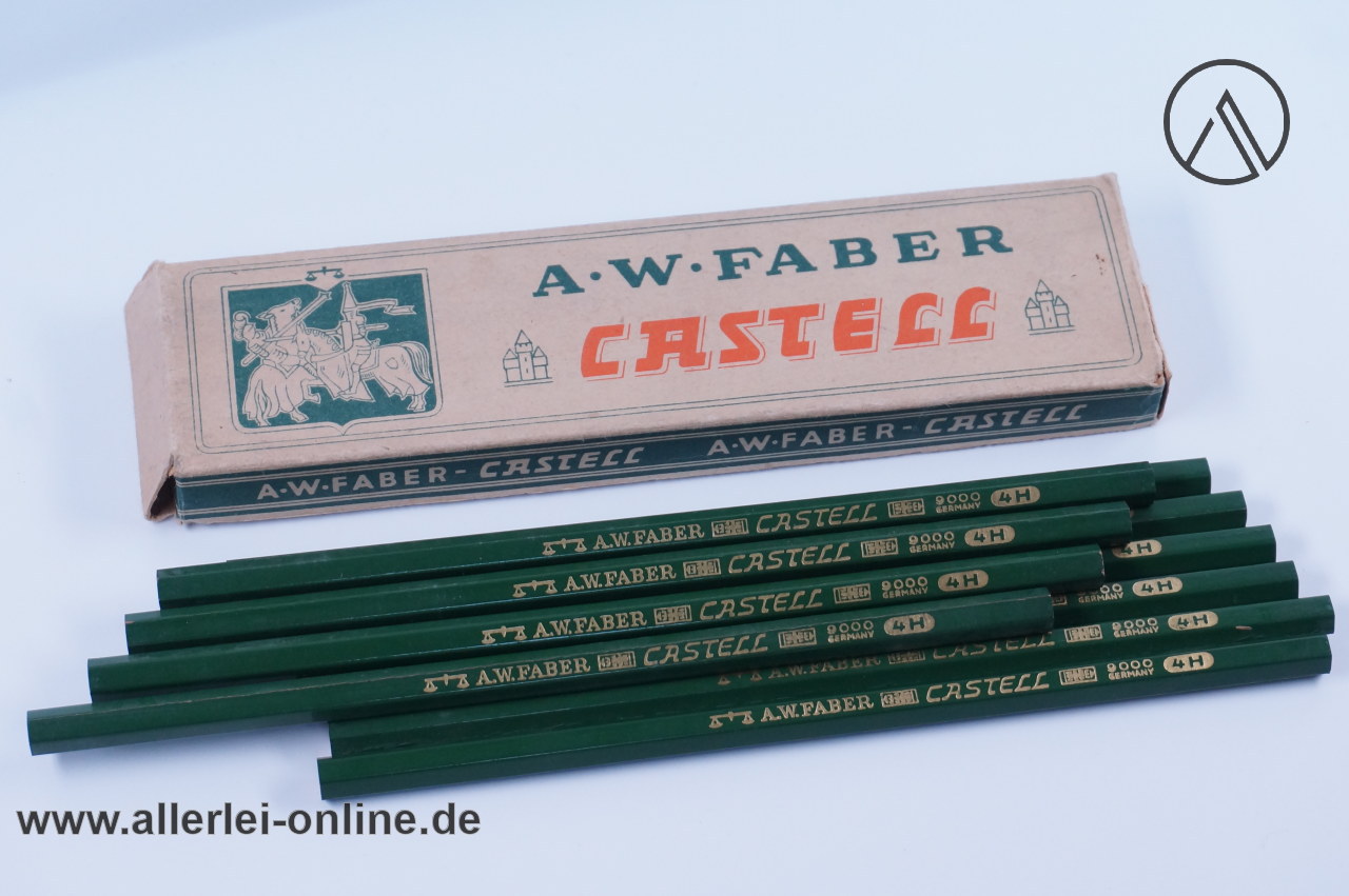 Faber Castell 9000 4H Bleistift | 10 Stück Vintage Bleistifte | unbenutzt mit Originalverpackung Faber Castell 9000 4H Bleistift | 10 Stück Vintage Bleistifte | unbenutzt mit Originalverpackung