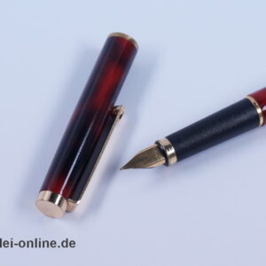 rOtring Füller Füllhalter ,rot-marmoriert | Vintage Fountain Pen ,red-marble mit Etui