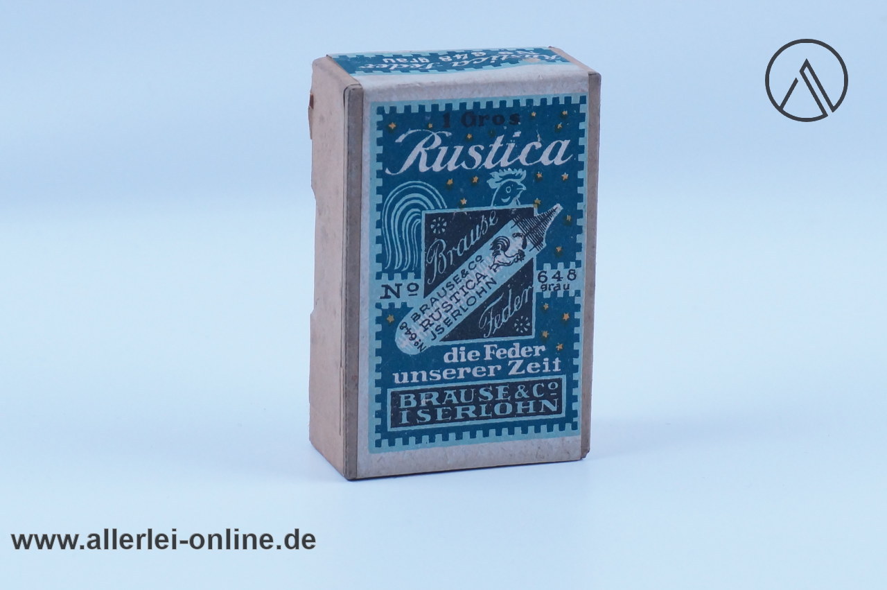 Brause & Co Iserlohn Rustica No. 648 grau | Brause-Federn in versiegelter Originalschachtel Brause & Co Iserlohn Rustica No. 648 grau | Brause-Federn in versiegelter Originalschachtel