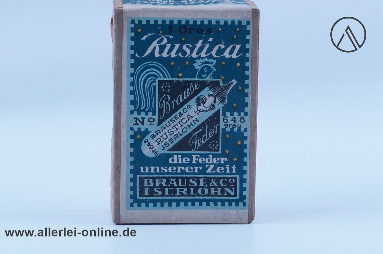 Brause & Co Iserlohn Rustica No. 648 grau | Brause-Federn in ungeöffneter Originalschachtel Brause & Co Iserlohn Rustica No. 648 grau | Brause-Federn in ungeöffneter Originalschachtel