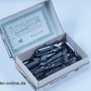 Brause & Co Iserlohn 1/2 Gros No. 143 EF | 56 Stück Brause-Federn mit Originalschachtel