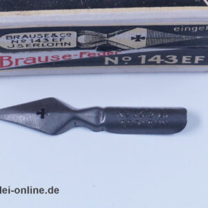 56 Stück Brause & Co Iserlohn 1/2 Gros No. 143 EF | Brause-Schreibfedern mit Originalschachtel
