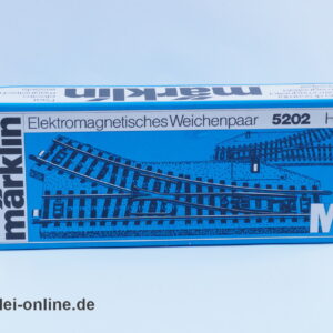 Märklin H0 | Märklin M-Gleis 5202 | elektrische Weichen links/rechts mit OVP