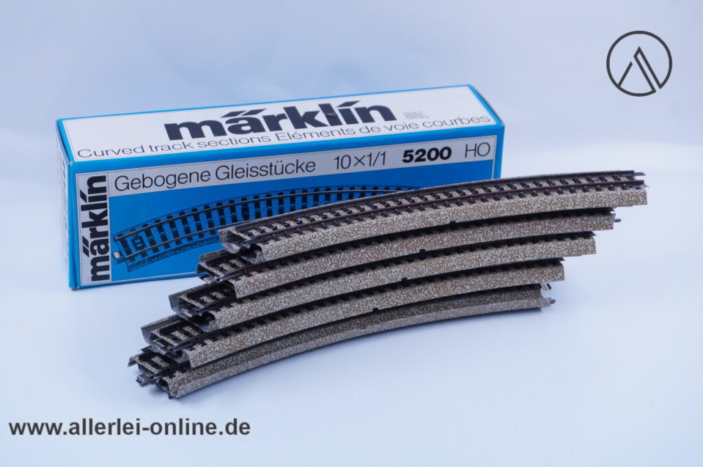 Märklin H0 | Märklin M-Gleis 5200 | 10 Stück 1/1 Gebogenes Gleisstück mit OVP