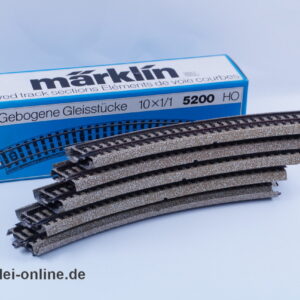 Märklin H0 | Märklin M-Gleis 5200 | 10 Stück 1/1 Gebogenes Gleisstück mit OVP
