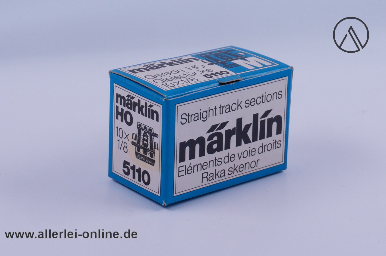 Märklin H0 | Märklin M-Gleis 5110 | 8 Stück gerades Gleisstück 1/8 - 25mm Märklin H0 | Märklin M-Gleis 5110 | 8 Stück gerades Gleisstück 1/8 - 25mm