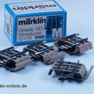 Märklin H0 | Märklin M-Gleis 5110 | 8 Stück gerades Gleisstück 1/8 - 25mm mit OVP