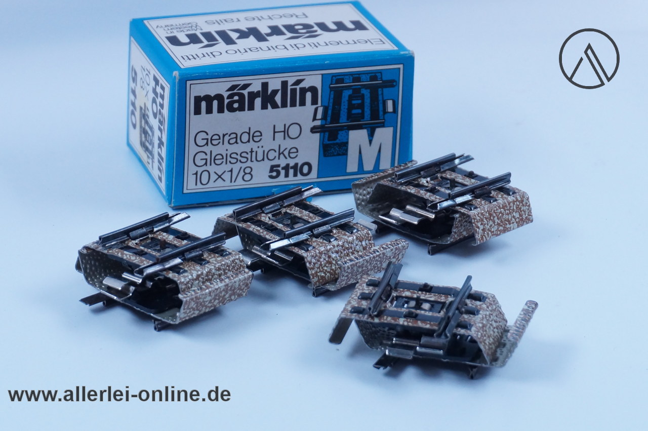 Märklin H0 | Märklin M-Gleis 5110 | 8 Stück gerades Gleisstück 1/8 - 25mm mit OVP Märklin H0 | Märklin M-Gleis 5110 | 8 Stück gerades Gleisstück 1/8 - 25mm mit OVP