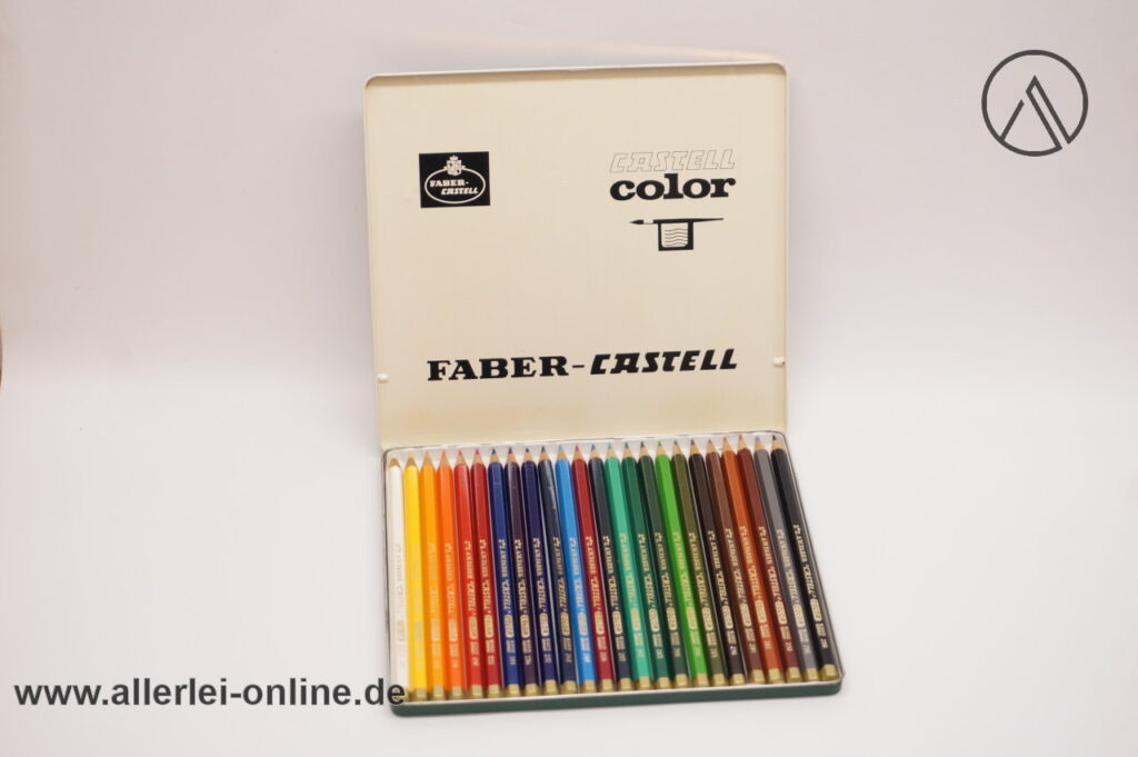 Faber Castell Color Buntstifte-Set | 24 Stück Vintage A.W.Faber Castell Color 9300 | unbenutzt in Blech-Box