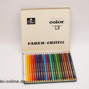 Faber Castell Color Buntstifte-Set | 24 Stück Vintage A.W.Faber Castell Color 9300 | unbenutzt in Blech-Box