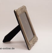 Bilderrahmen | Fotorahmen mit Verzierung im Jugendstil ,versilbert
