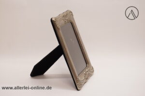 Bilderrahmen | Fotorahmen mit Verzierung im Jugendstil ,versilbert