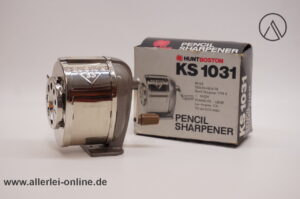 Hunt Boston KS1031 Kurbelspitzer | Bleistift-Spitzer | Vintage Pencil Sharpener mit Originalkarton