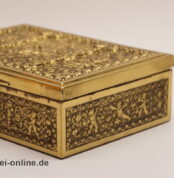 Vintage Erhard und Söhne | Messing Schatulle | Zigarettendose Deckeldose mit Putten Engel