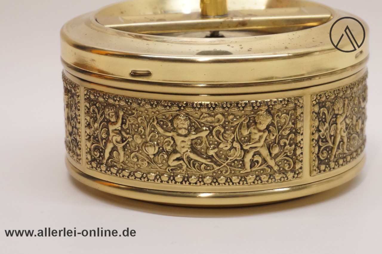 Erhard und Söhne | Messing Aschenbecher | Drehaschenbecher | Vintage Ashtray 60-70er Jahre mit Putti Engel Motiv Erhard und Söhne | Messing Aschenbecher | Drehaschenbecher | Vintage Ashtray 60-70er Jahre mit Putti Engel Motiv