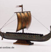 EDWARD AAGAARD Wikinger Schiff - 43 cm | Vintage Bronze / Messing Wikingerschiff für Iron Art Copenhagen Denmark
