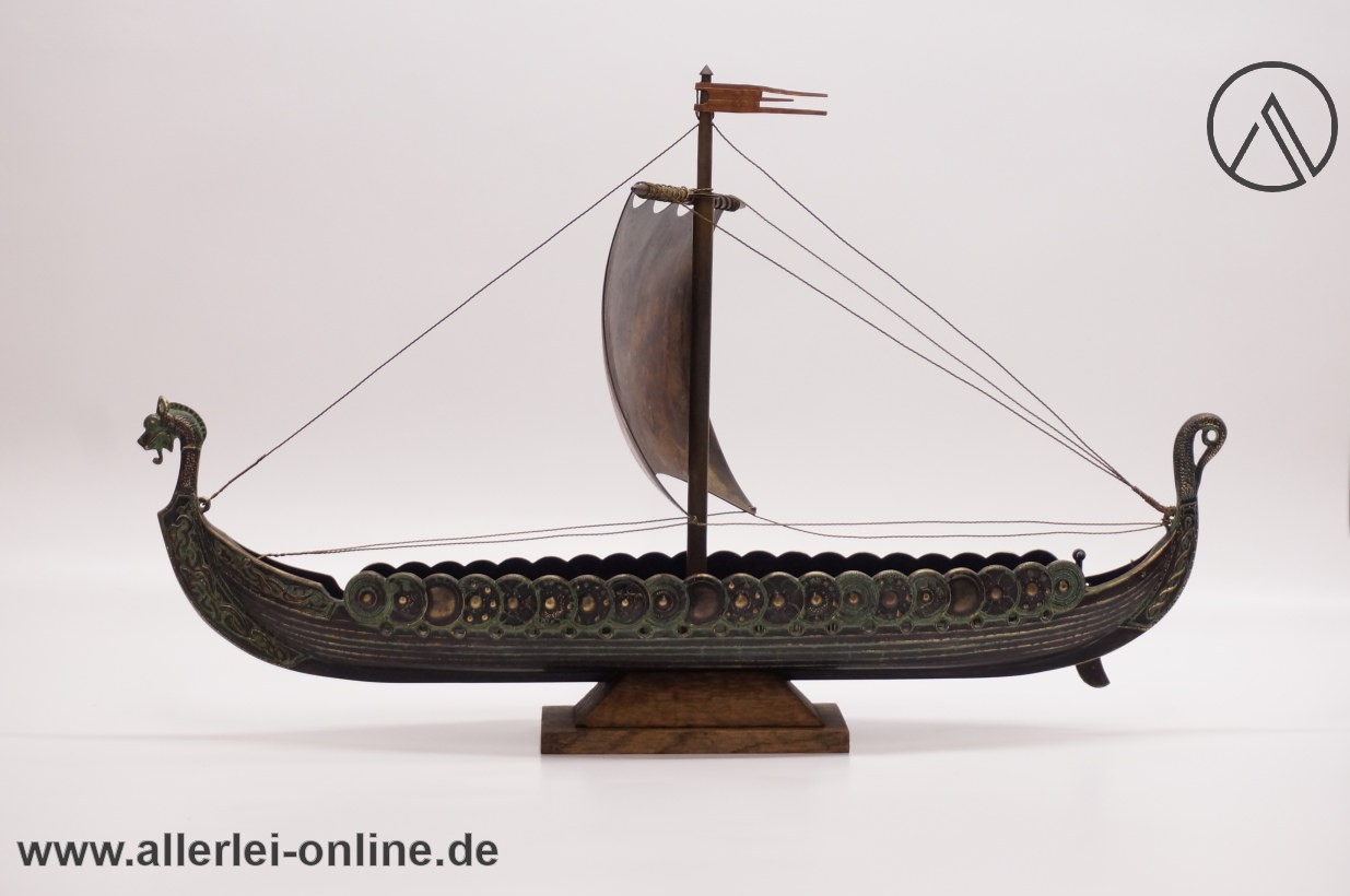 EDWARD AAGAARD Wikinger Schiff | Vintage Bronze Wikingerschiff für Iron Art Kopenhagen Denmark EDWARD AAGAARD Wikinger Schiff | Vintage Bronze Wikingerschiff für Iron Art Kopenhagen Denmark