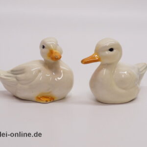 Goebel Porzellan | Enten Paar Figuren | Vintage Enten Porzellanfiguren
