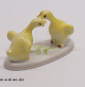 Porzellan Entenküken | Vintage Miniatur Enten Porzellanfigur | Russisches Porzellan