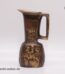 Horst Dalbeck Bronze Relief-Krug | Vintage 2,5 Kg Massiv Bronze Henkelvase | 21 cm