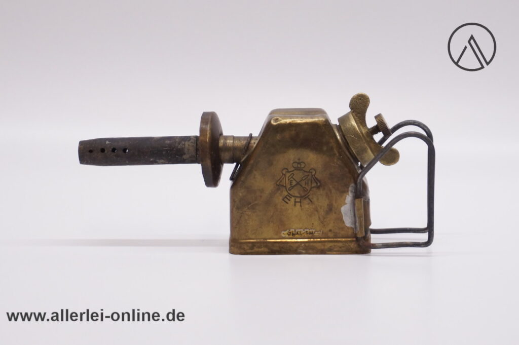 EHT Ernst Hähnel Benzin Lötlampe | Vintage Messing Benzinlötlampe