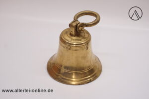 Alte Massiv Messing Glocke 1,9 Kg | Schiffsglocke | Vintage Messingglocke