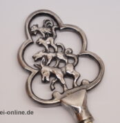 Die Bremer Stadtmusikanten Flaschenöffner ,versilbert | Vintage Pfeilring Solingen Öffner 7355