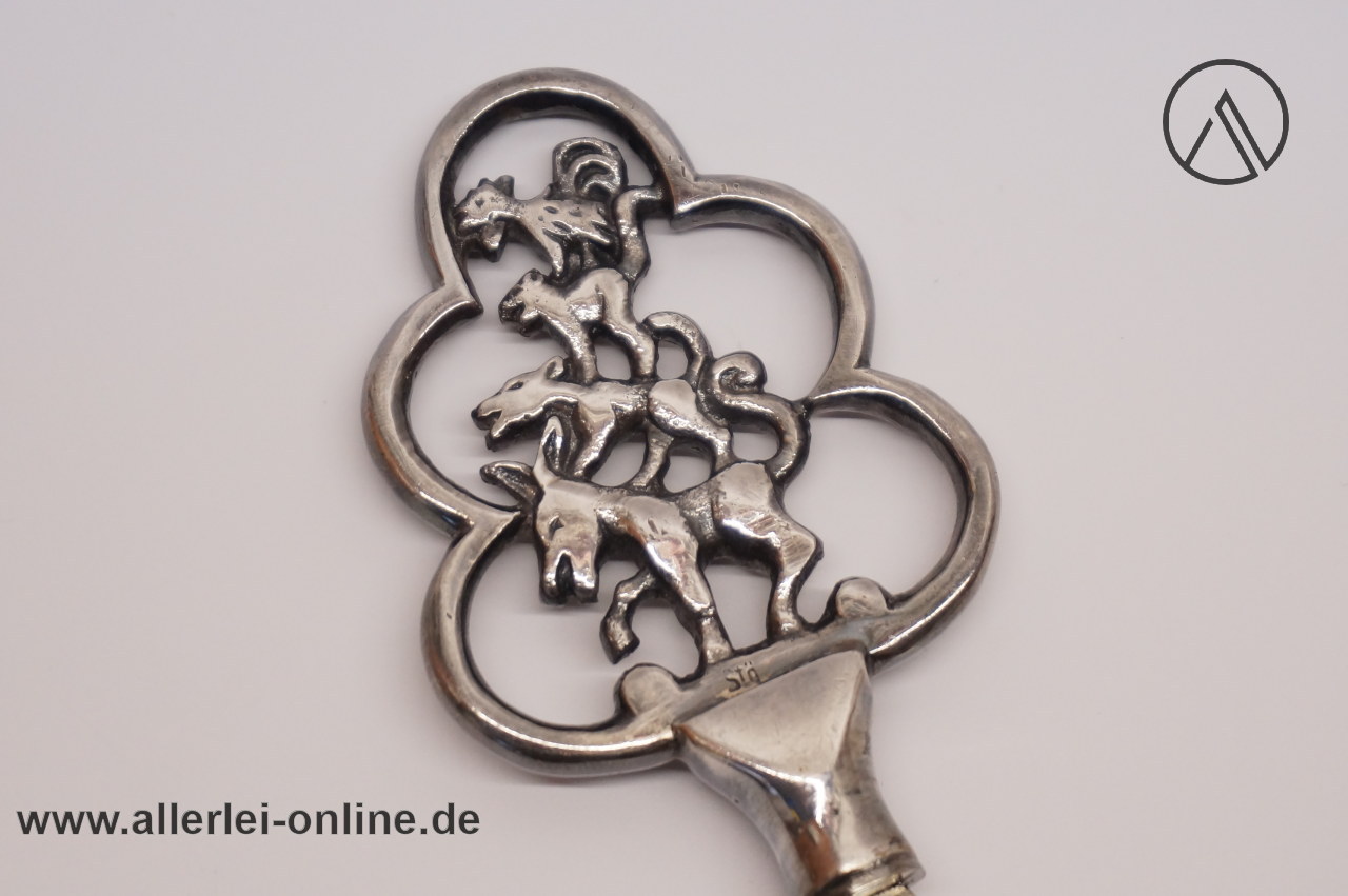 Die Bremer Stadtmusikanten Flaschenöffner ,versilbert | Vintage Pfeilring Solingen Öffner 7355 Die Bremer Stadtmusikanten Flaschenöffner ,versilbert | Vintage Pfeilring Solingen Öffner 7355