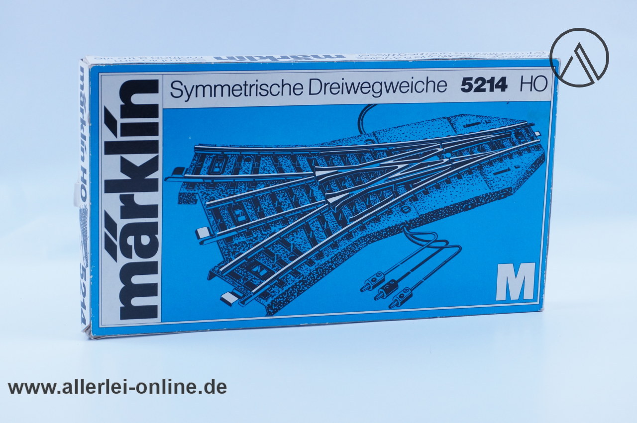 Märklin H0 | Märklin M-Gleis 5214 | Symmetrische Dreiwegeweiche | Elektrische Weiche mit OVP Märklin H0 | Märklin M-Gleis 5214 | Symmetrische Dreiwegeweiche | Elektrische Weiche mit OVP