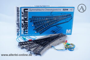 Märklin H0 | Märklin M-Gleis 5214 | Symmetrische Dreiwegweiche | Elektromagnetische Weiche mit OVP