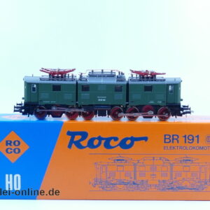 Roco 04139 S | H0 Elektrolokomotive BR 191 | DC Gleichstrom E-Lok E91 08 der DB mit unbespielt mit Originalkarton