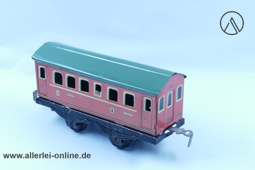 Oja Spur 0 Personenwagen 1-2 Klasse | Made in Germany | Blechspielzeug Blecheisenbahn