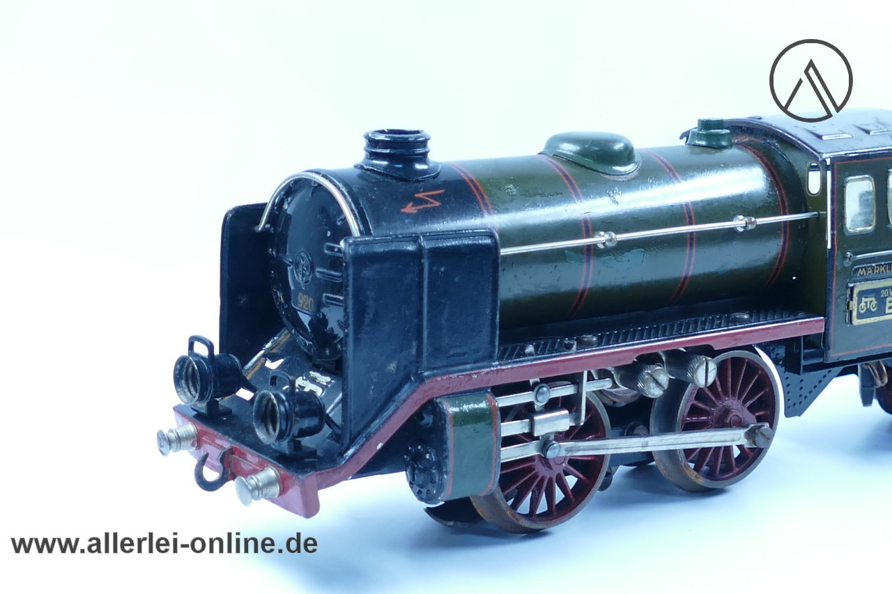 Märklin Spur 0 Lokomotive | elektrische 20 Volt Lok R 66/12920 | Dampflokomotive R 920 mit Schlepptender R 929/0 Vorkrieg Blechspielzeug Märklin Spur 0 Lokomotive | elektrische 20 Volt Lok R 66/12920 | Dampflokomotive R 920 mit Schlepptender R 929/0 Vorkrieg Blechspielzeug
