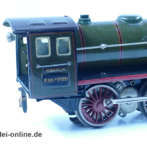 Märklin Spur 0 Blecheisenbahn Lokomotive | elektrische 20 Volt Lok R 66/12920 | Dampflokomotive R 920 mit Schlepptender R 929/0